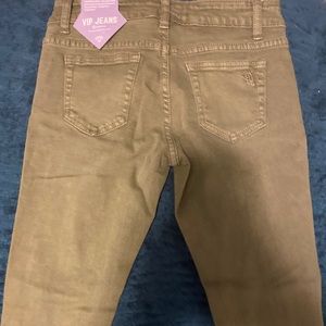 Army Green Ripped Jeans